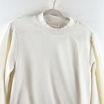 Nation Ltd  Crewneck Long Sleeve Pullover Sweatshirt White Medium Photo 7