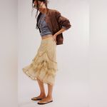 Free People  Calliope Ruffle Midi Skirt Photo 1
