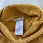 Anthropologie Eri + Ali Yellow Ribbed Cowl Neck Top Photo 6
