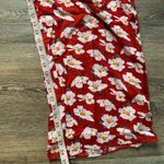 NWT Lulus Flirty Flowers Red Floral Print Wide Leg Pants L Size L Photo 6