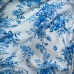 Wild Fable Women's XXS Blue Floral One Piece Swimsuit Halter Neck Photo 2