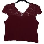 SheIn Curve Burgundy Blouse Size 4XL Photo 1