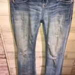 Miss Me jeans standard boot cut size 25 white wash color distressed western jean Photo 4