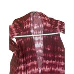 Torrid  GAUZE KIMONO Wine Red Tie dye duster boho retro size 2 Photo 5