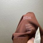 Girlfriend Collective NWT  Brown Racerback Sports Bra Crop Top Size L active Photo 3