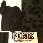 PINK - Victoria's Secret VS PINK Hunter Green Cheetah Print sweat shirt Photo 1
