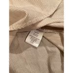 Mersea cotton Button Up essential Shirt Dress Long Sleeve striped Belted S Tan Photo 5