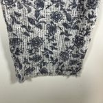 Royalty For Me Women's High Rise Frayed Linen ankle Pants Size XL Blue Floral Photo 4