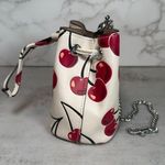 Coach CZ030 Drawstring Wristlet With Cherry Print Photo 5