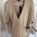 Lulus NWT  tan cardigan size medium Photo 4
