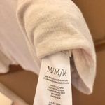 CAbi Hangout Sort sleeve Peplum Tee Heather Cream Grey Medium Photo 3