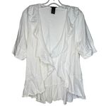 Lane Bryant  Cotton Blend White Cover-Up Photo 0