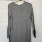 On The Road Women’s Large Grey Long Sleeve Split Blouse Dress Photo 4