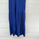Gap Women’s Large Royal Blue Halter Tiered Maxi Dress New Photo 5