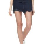 Good American 💕💕 Frayed Hem Denim Miniskirt NWT Photo 0