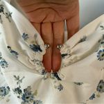 Bardot  Cello Ring Detail Floral Mini Dress White Blue 4 Photo 6
