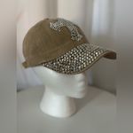 Something Special Brown Rhinestone Embellished Women's Baseball Hat (896) Tan Photo 1