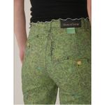 House of Sunny London Fields Jessie Straight Leg Grass Print Jeans Womens US4 Green Size 4 Photo 2