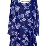 Badgley Mischka BELLE FLORAL BLUE DRESS 8 Photo 2