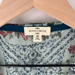 Mason & Belle  Chiffon Floral Lace Kimono‎ Cardigan Open Front Boho Feminine M Photo 1