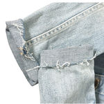 L'Agence L’AGENCE Janelle Denim Jacket Women’s Large Light Wash Slim Fit Raw Hem Photo 5