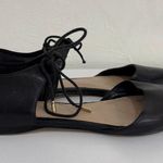 ALDO Black Leather Ankle Strap Pointed Toe Ballet Flats Size 7 Photo 1