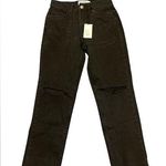 Refuge NEW  Denim boyfriend  High Rise Stretch Black Jeans size 0 Photo 0