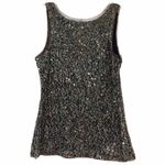 INC International Concepts Sequins Sleeveless Dressy Tank Top Size XS Brown Photo 2