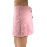Edikted NEW Pink Low Waist Zip Faux Leather Vegan Straight Mini Skirt Size S Photo 1