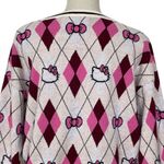 Forever 21 Hello Kitty & Friends X Argyle Cardigan Sweater Women’s Size M Photo 6