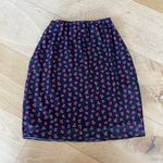 Motel  - Mesh Roses Floral Skirt in Black and Red Photo 0