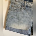 Gap  New Light Wash Distressed Mid Rise Cuffed Denim Shorts #Pk Photo 5