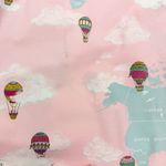 BedHead Pajamas PJs Map Print Hot Air Balloon World Travel Organic Cotton Jersey Pink Size 3X Photo 10