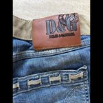 Dolce & Gabbana Women's Blue Lace‎ Up Leather Trims Denim Jeans IT 38 Photo 6