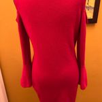 La Nouvelle Renaissance Magenta Cold Shoulder Bell Sleeve Sweater Dress Size Medium  Photo 2