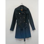 EXPRESS Women’s Coat Ruffle Belted Size Black Size XS Photo 1