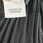 Dana Buchman Sweater Dress With Scarf XL Gray Ribbed Fit Flare Timeless Career Photo 12