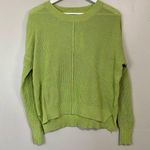 Sweet Romeo Women’s Waffle Knit Lightweight Pullover Sweater Green Size XS NWT Photo 1