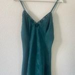 VICTORIA'S SECRET Gold Label Green Mini Slip Dress Chemise Vintage Large Photo 0