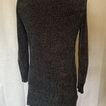 American Eagle  Outfitters Dark Grey Chenille Sweater Dress Long Sleeve XS Photo 3