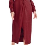 Red Midi Dress Photo 0