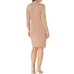 Calvin Klein NWT  3/4 Sleeve Scarf Cowl Neck Belted Midi Dress Photo 2