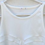 Princess Polly Womens Size 8 sleeveless racerback white ribbed mini Dress Photo 3
