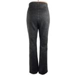 Lumiere Black Washed Denim High Rise Stretch Side Zip Slit Hem Flare Jeans Sz M Size M Photo 2