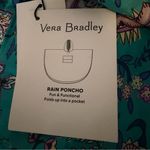 Vera Bradley  Rain Poncho Peacock Garden Hooded Packable NWT SM MED Photo 8
