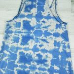 American Apparel NWOT 50/50 Custom Blue Bleach Tie Dye Box Tank Top Size XS Photo 2
