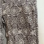 Aerie  High Waist Jogger Abstract Floral Gray White Pajamas Size Medium NWOT Photo 4