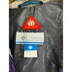 Columbia Omni Coat Heat Full Zip Rain Long Sleeve Blue Size Small Womens Photo 2