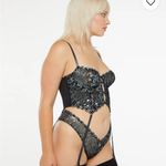 Savage Fenty X Sharp Dresser Lace Bustier Black Caviar Size Medium A11 Photo 2