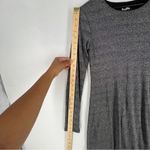 Reformation  Esen Knit Dress in Chrome Sparkle Metallic Long Sleeve Party Dress Photo 12